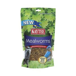 lot 9575 image: Kaytee Products 100505653 Mealworm Bird Food, Resealable Pouch, 7-oz.