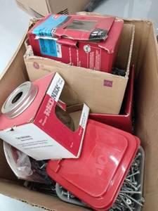 lot 9590 image: box of miscellaneous ace items screws