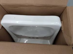 lot 9606 image: Cato Terra Rectangular 18.5 in. Lavatory Sink White