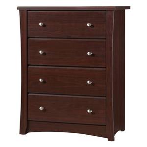 lot 499 image: Storkcraft Crescent 4 Drawer Chest, Espresso
