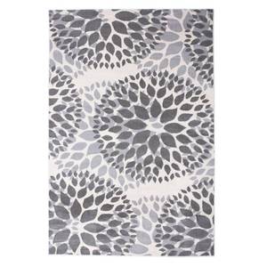 lot 509 image: Modern Floral Design Gray 2 X 7 2 Runner Rug