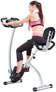 lot 479 image: BCAN Folding Exercise Bike, Magnetic Upright Bicycle