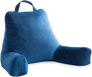 lot 549 image: Linenspa Shredded Foam Reading Pillow - Perfect For Back Support While Relaxi...