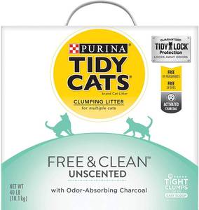 lot 514 image: Purina Tidy Cats Clumping Cat Litter, Free & Clean Unscented Multi Cat Litter