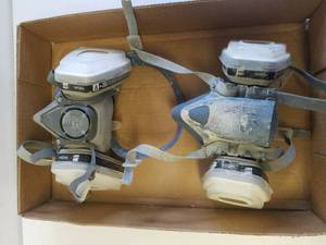 lot 50 image: Two 3M paint respirator