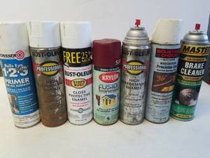 lot 81 image: protective enamel brake cleaner ect