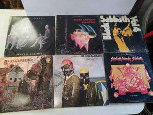 lot 107 image: Black Sabbath records
