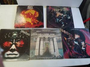 lot 119 image: kiss and Judas Priest records