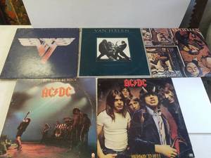 lot 125 image: Van Halen and AC DC records