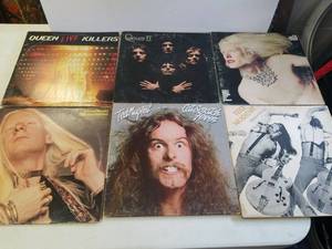 lot 129 image: Ted Nugent, Edgar winter,Johnny winter, Queen records