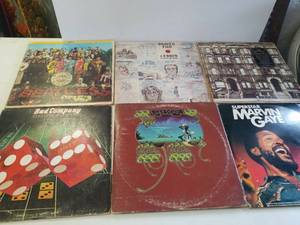 lot 132 image: Led Zeppelin Bad Company John Lennon The Beatles yes Marvin Gaye records
