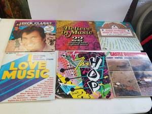 lot 133 image: I love music,castle Donnington, the Great American rock and roll rival, Dick Clark believe in music The Hop records