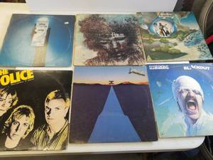 lot 135 image: the place Judas Priest scorpions Jimi Hendrix King Crimson Steve Howe records