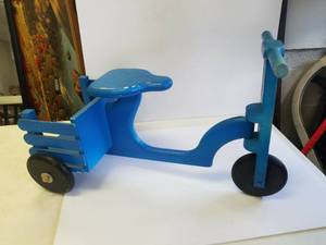 lot 166 image: Old wooden tricycle