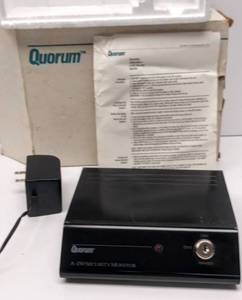 lot 505 image: Quorum A-150 Security Monitor with Power Adapter but No Key