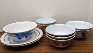 lot 511 image: 10 Pieces of Melamine Ware  Bowls