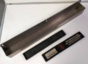 lot 571 image: Metal Under-Bar Speed Rail  41 Long  Bonus Drink Pad