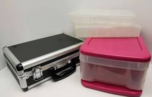 lot 597 image: Plastic Storage Boxes & Case