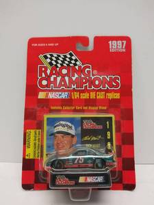lot 547 image: Racing Champions 164 Scale Diecast with Collectible Card & Stand  1997 Edition  #75 Rick Mast