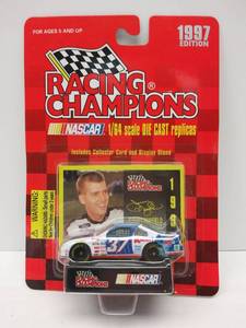 lot 553 image: Racing Champions 164 Scale Diecast w Collector Card & Display Stand  1997 Edition  #37 Jeremy Mayfield