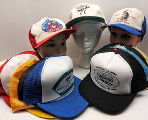 lot 585 image: Lot of 14  1970s & 80s Snap Back Caps  Butler County Kansas