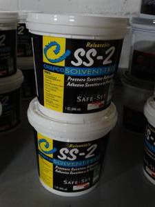 lot 2783 image: CHAPCO  Safe-Set 2 Pressure Sensitive Carpet Tile Adhesive (Releasable) Quart, Qty 2