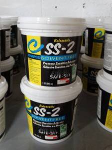 lot 2786 image: CHAPCO  Safe-Set 2 Pressure Sensitive Carpet Tile Adhesive (Releasable) Quart, Qty 2