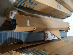 lot 2701 image: Flexco Wallflowers Wall Base 4 Cove Blue, Approx 58 Pieces