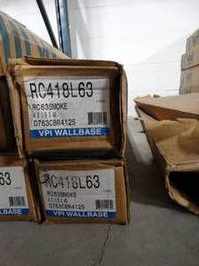 lot 2702 image: VPI Smoke 4 x 18 Thermoplastic Rubber Wall Base, Approx 60 Pieces
