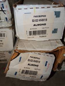 lot 2710 image: FLEXCO 4-in W x 4-ft L Almond Thermoplastic Rubber Wall Base