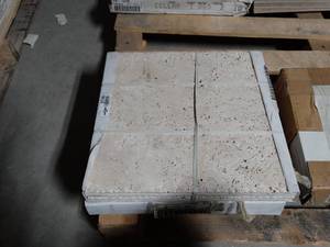 lot 2748 image: Natura Ivory 8 Piece 18x18 Tile