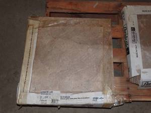 lot 2754 image: Florida Tile  Livingston Taupe 18 x 18  ,  Approx 6 Pieces