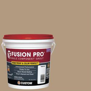 lot 2758 image: Fusion Pro #186 Khaki 1 Gal. Single Component Grout, Qty 2