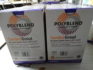 lot 2800 image: Polyblend #548 Surf Green 7 lb. Sanded Grout, Qty 2