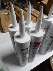 lot 2821 image: Lot of 4 C-Cure Caulk Non Sanded 986 Caramel Sanded