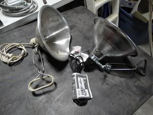 lot 2879 image: Two Clip on Work Lights