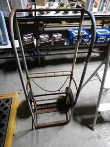 lot 2925 image: Metal torch cart