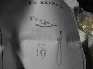 lot 2979 image: Rain Shower head with hand shower