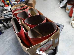 lot 8952 image: Lot of Approx. 9 8 x 19 60-Grit Floor Sanding Belts
