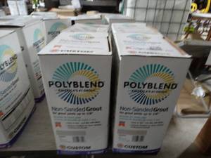 lot 2795 image: Polyblend #101 Quartz 10 lb. Non-Sanded Grout, Qty 4