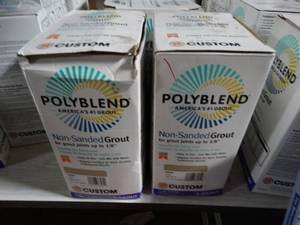 lot 2798 image: Polyblend #156 Fawn 10 lb. Non-Sanded Grout, Qty 3