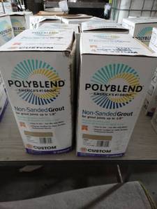 lot 2797 image: Polyblend #156 Fawn 10 lb. Non-Sanded Grout, Qty 4