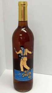 lot 9549 image: 2004 Un-Opened Elvis Presley All Shook Up Special Edition California Sauvignon Blanc from Gracleland Cellars