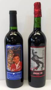 lot 9550 image: 2002 Graceland Cellars Jailhouse Red Merlot & Graceland Cellars Blue Christmas 2002 Napa Valley Cabernet Sauvignon