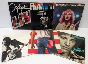 lot 9561 image: LK  6 Iconic Vintage Albums  Foghat, Frampton & Bruce Springsteen
