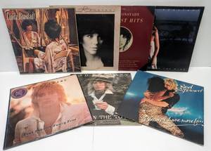 lot 9569 image: Rod Stewart & Linda Ronstadt  Vintage Album Collection  7 Total
