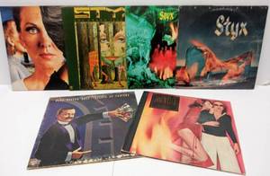 lot 9576 image: 4 Vintage STYX Albums  Blue Oyster Cult & Bob Welch