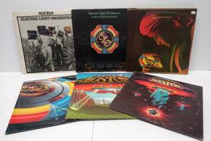 lot 9584 image: 3 Vintage ELO Albums & 3 BOSTON Albums