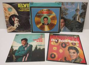 lot 9585 image: 6 Vintage Elvis Presley Albums  Including His Christmas Album