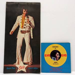 lot 9589 image: Memories of Elvis Promo Booklet & Photo Concert Program